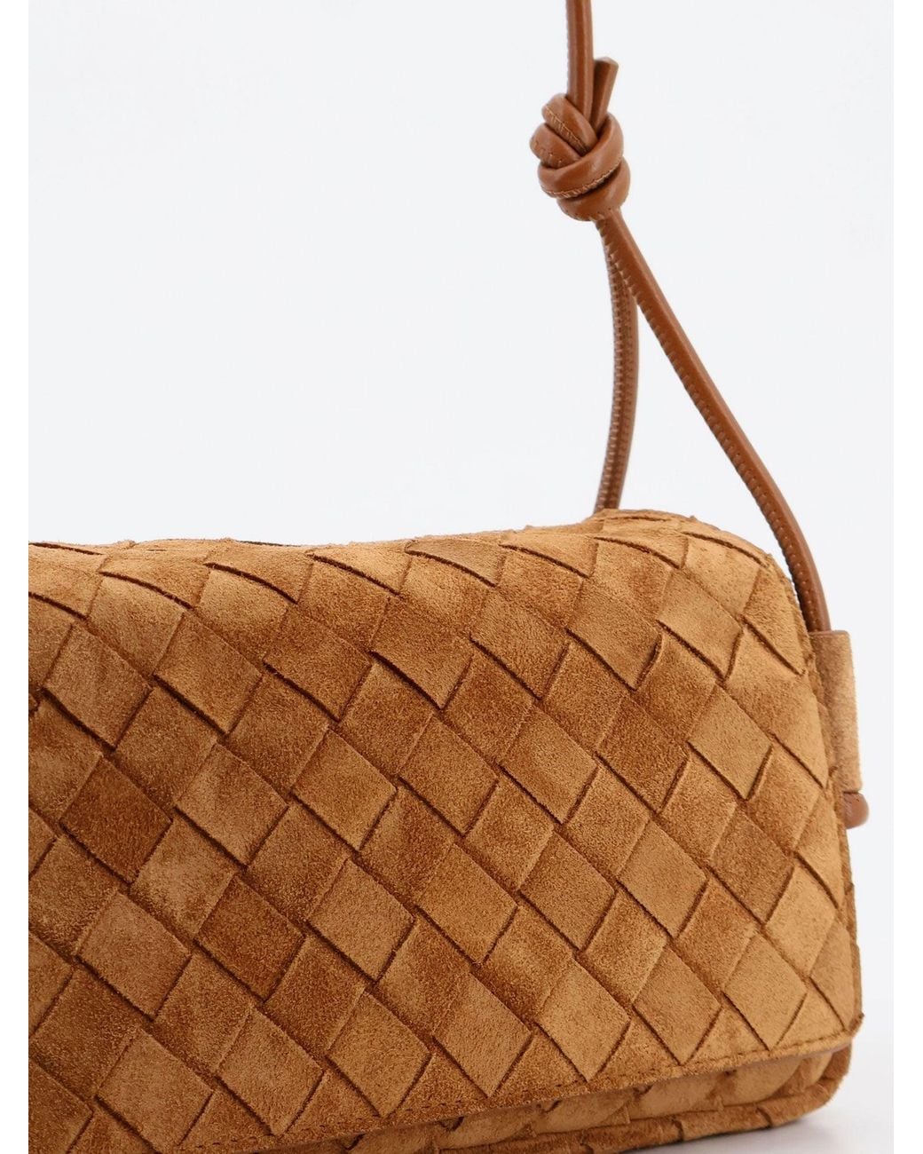 Bottega Veneta Natural Notturno Suede Pouch