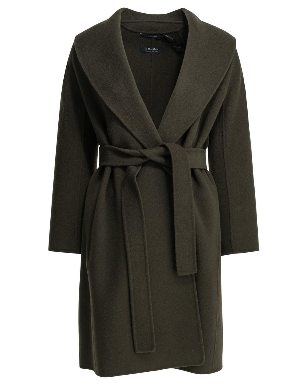Max Mara Black Long Wool Coat