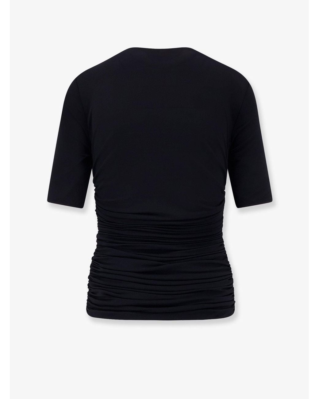 Alaïa Blue T-Shirts And Polos Noir Viscosa Elastan