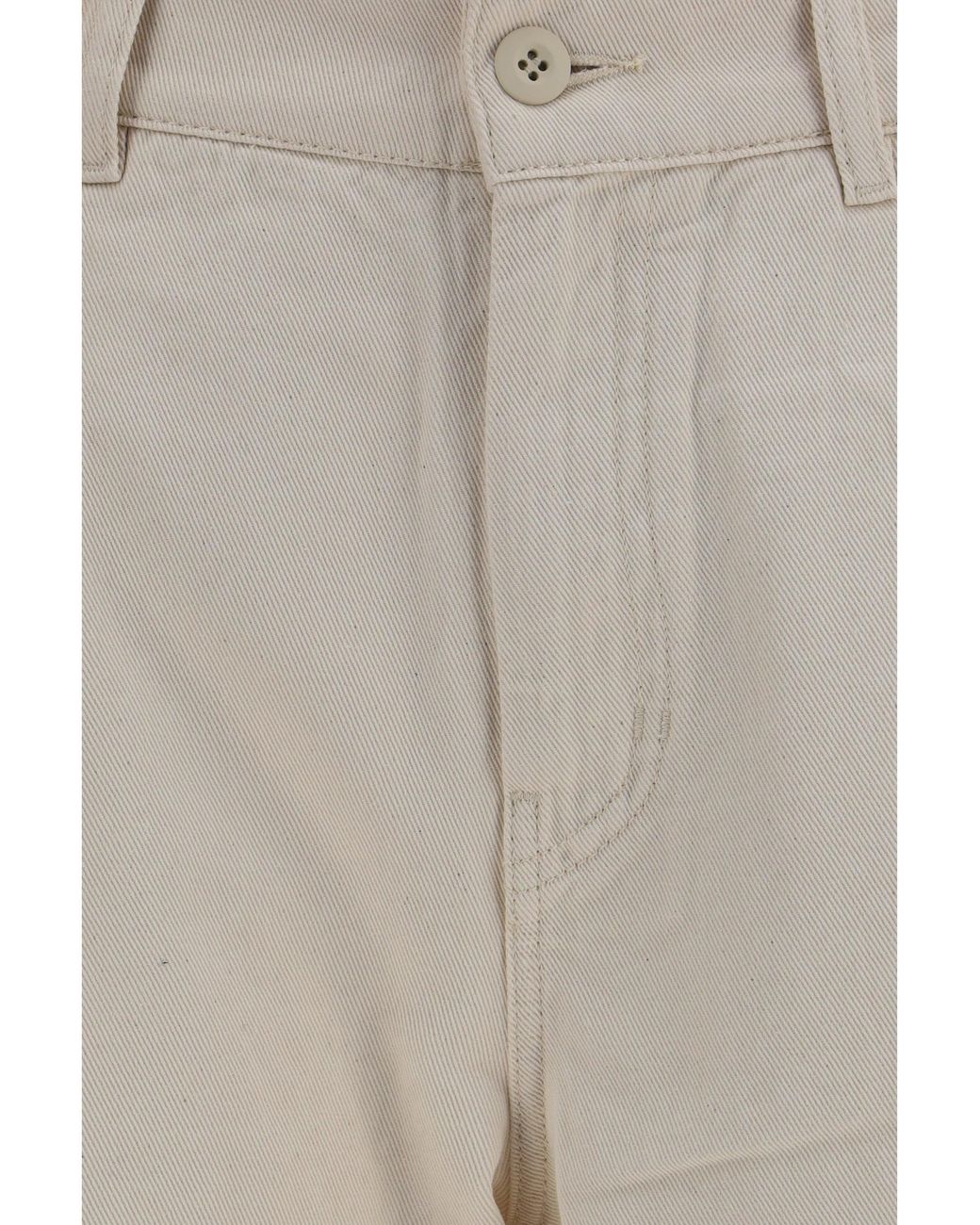 Weekend by Maxmara White Canneti Cotton Bull Pants