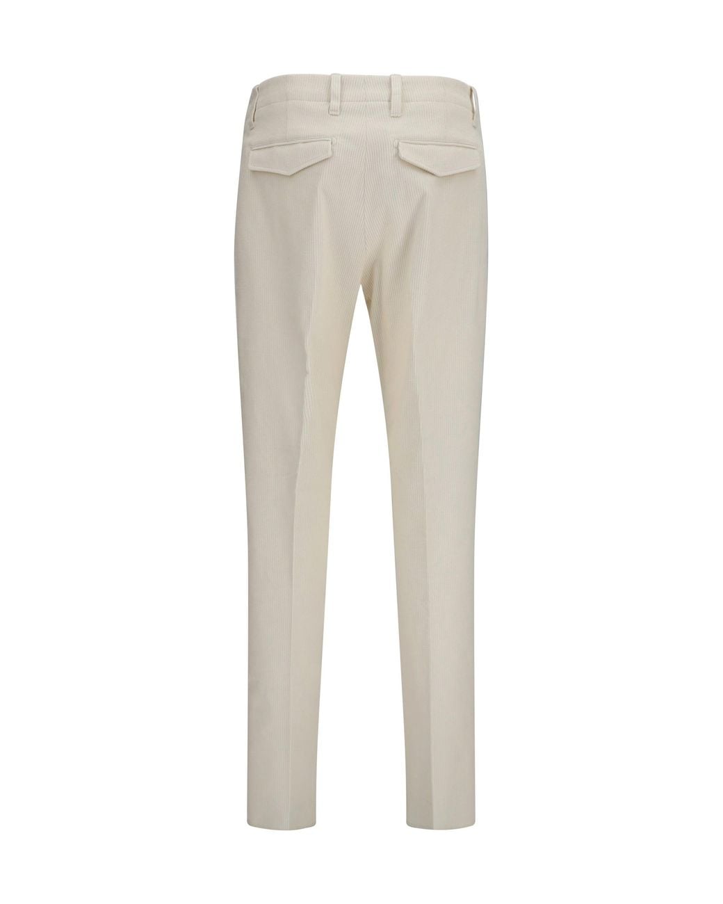 Lardini Gray Ribbed Viscose Pants for men