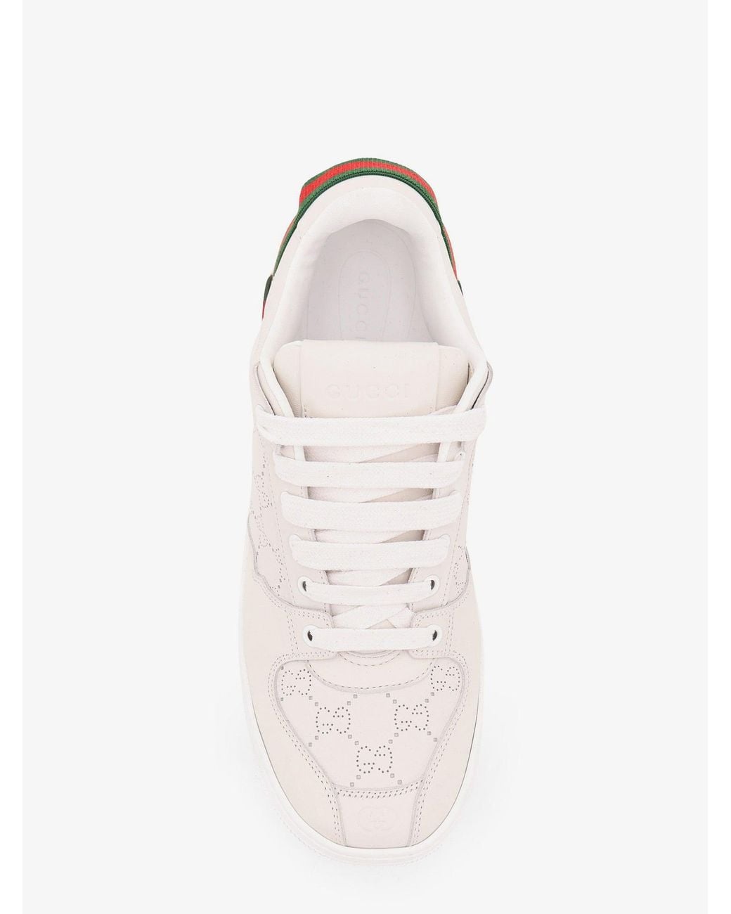 Gucci White Screener Leather Sneakers for men