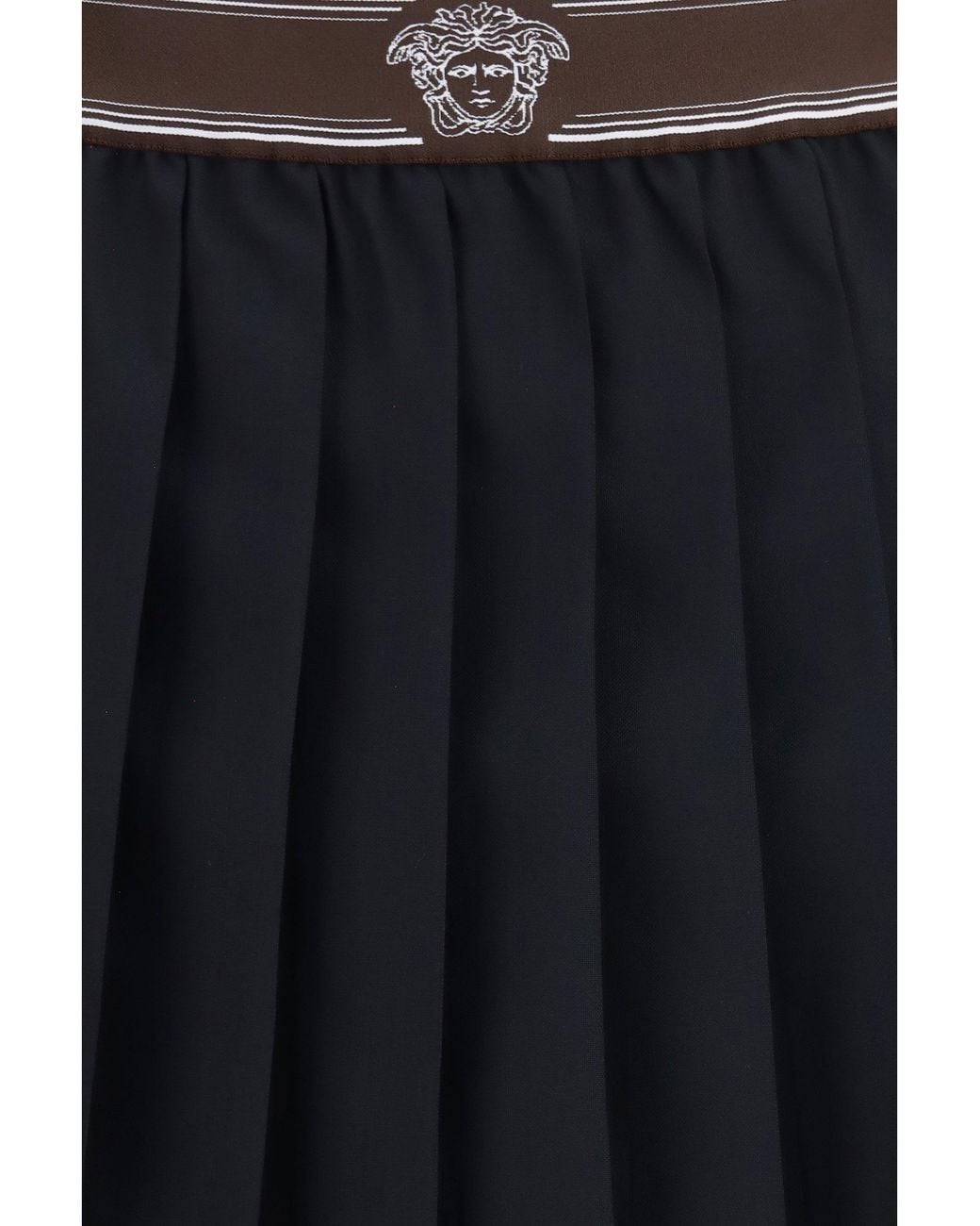 Versace Blue Medusa '95 Pleated Skirt
