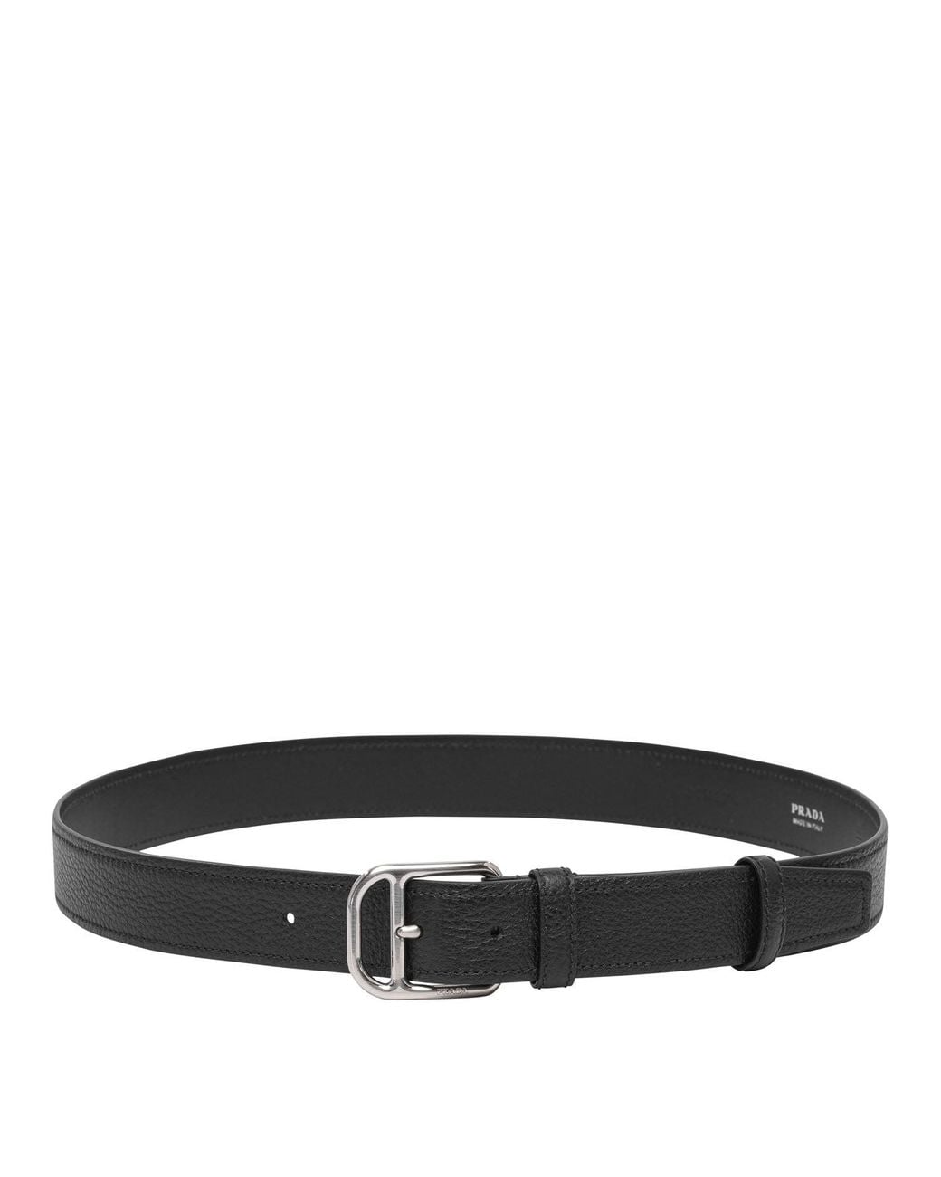 Prada Black Leather Belt for men