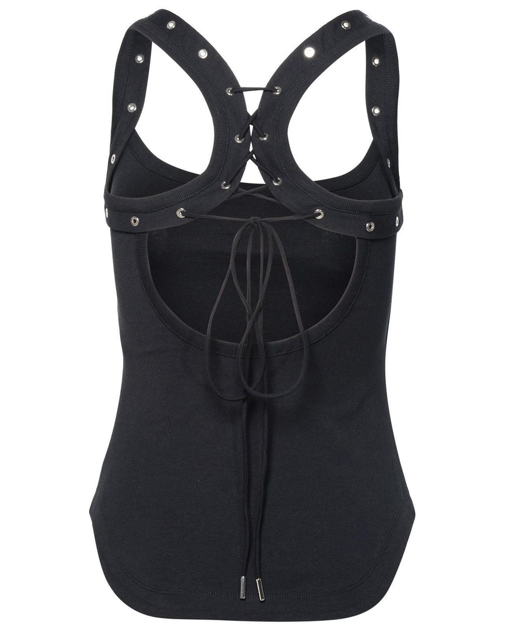 The Attico Black Cotton Top