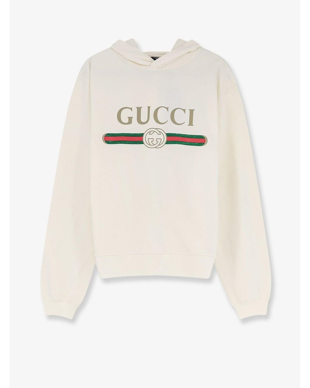 Gucci White Cotton And Cashmere Sweatshirt