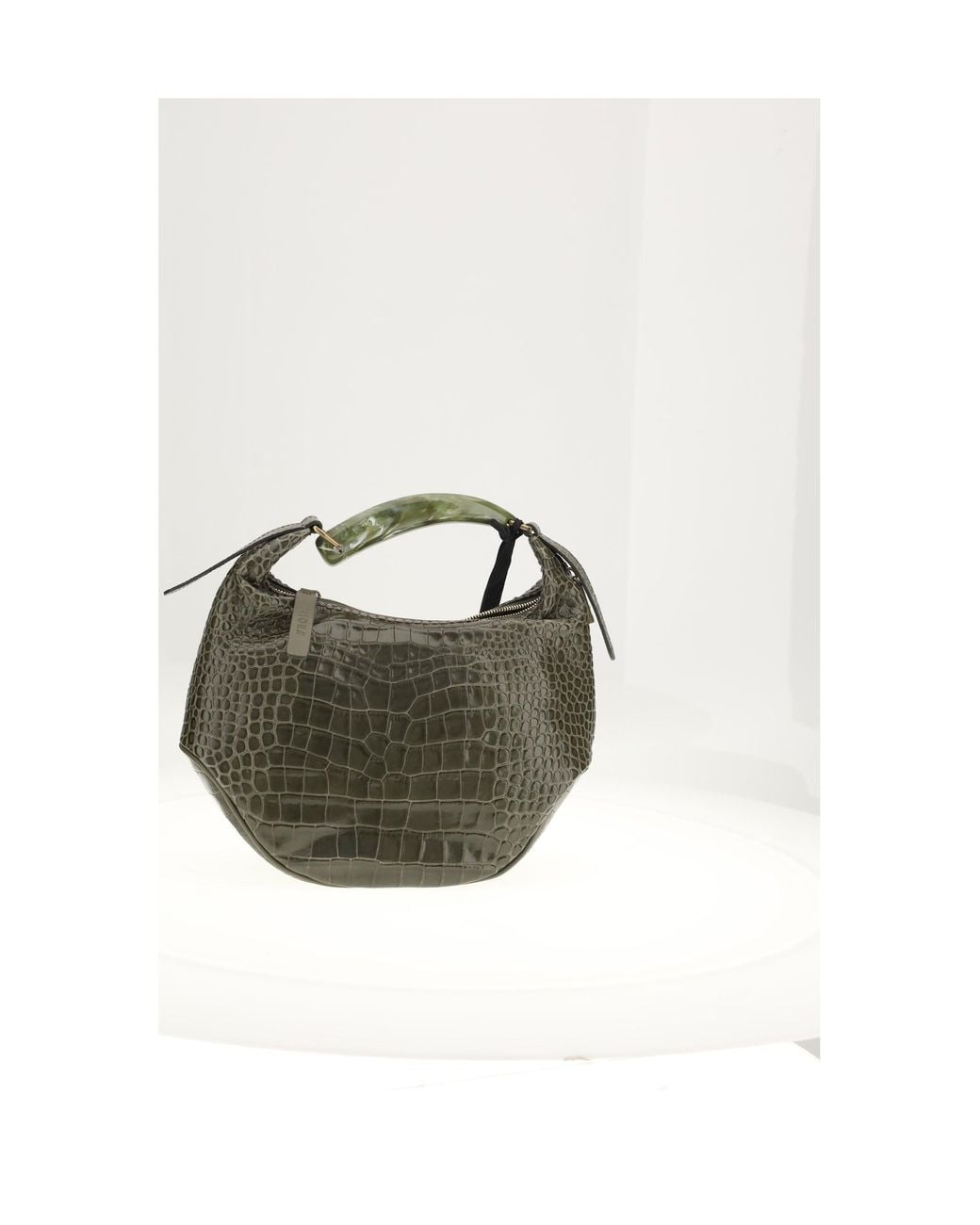 VISONA White Bengala Shoulder Bag