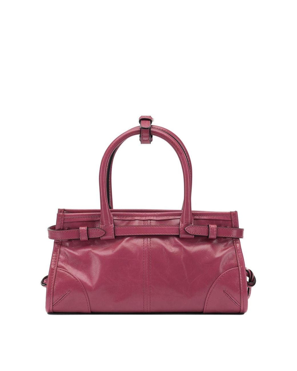 Prada Purple Fuchsia Leather Mini Bonnie Handbag