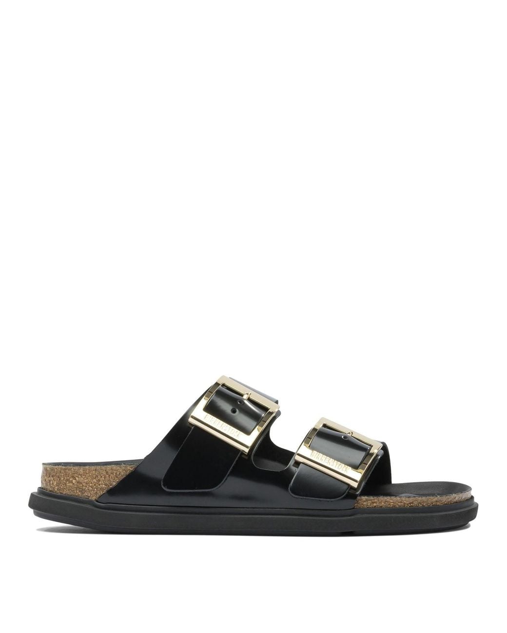 Birkenstock Black "Arizona Droplet Buckle" Sandals