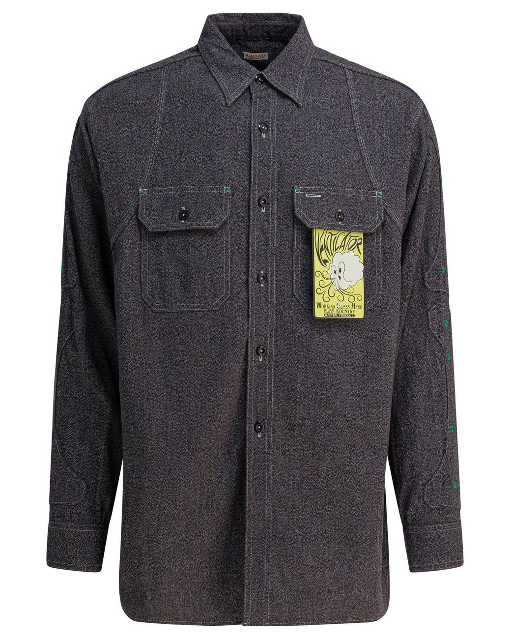 Kapital Gray "Bone" Shirt for men