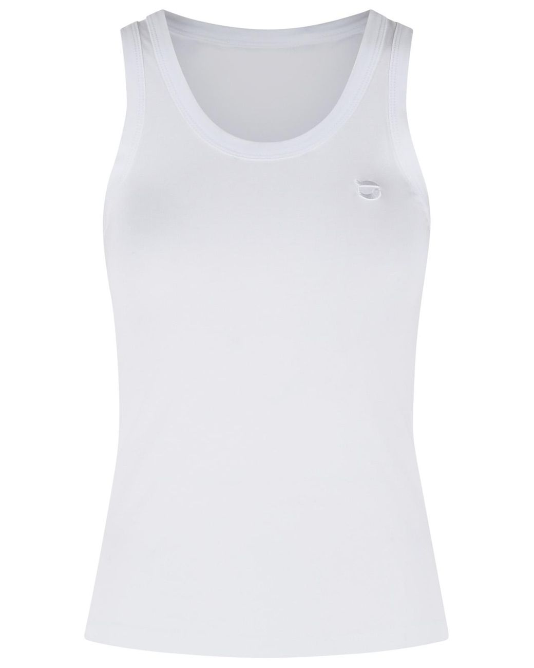 Coperni White Cotton Blend Tank Top