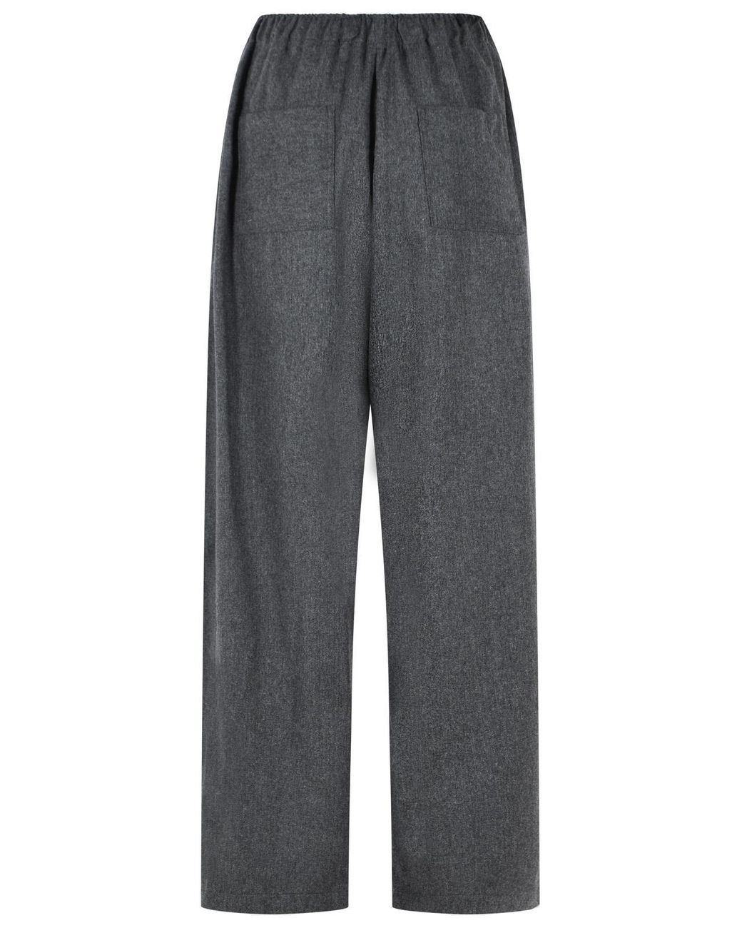 THE LATEST Gray Dora Dark Wool Pants