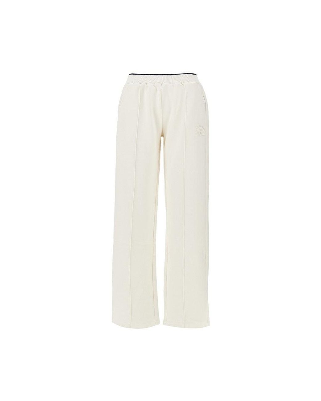 EA BODYWEAR White Wide-Leg Jersey Pants