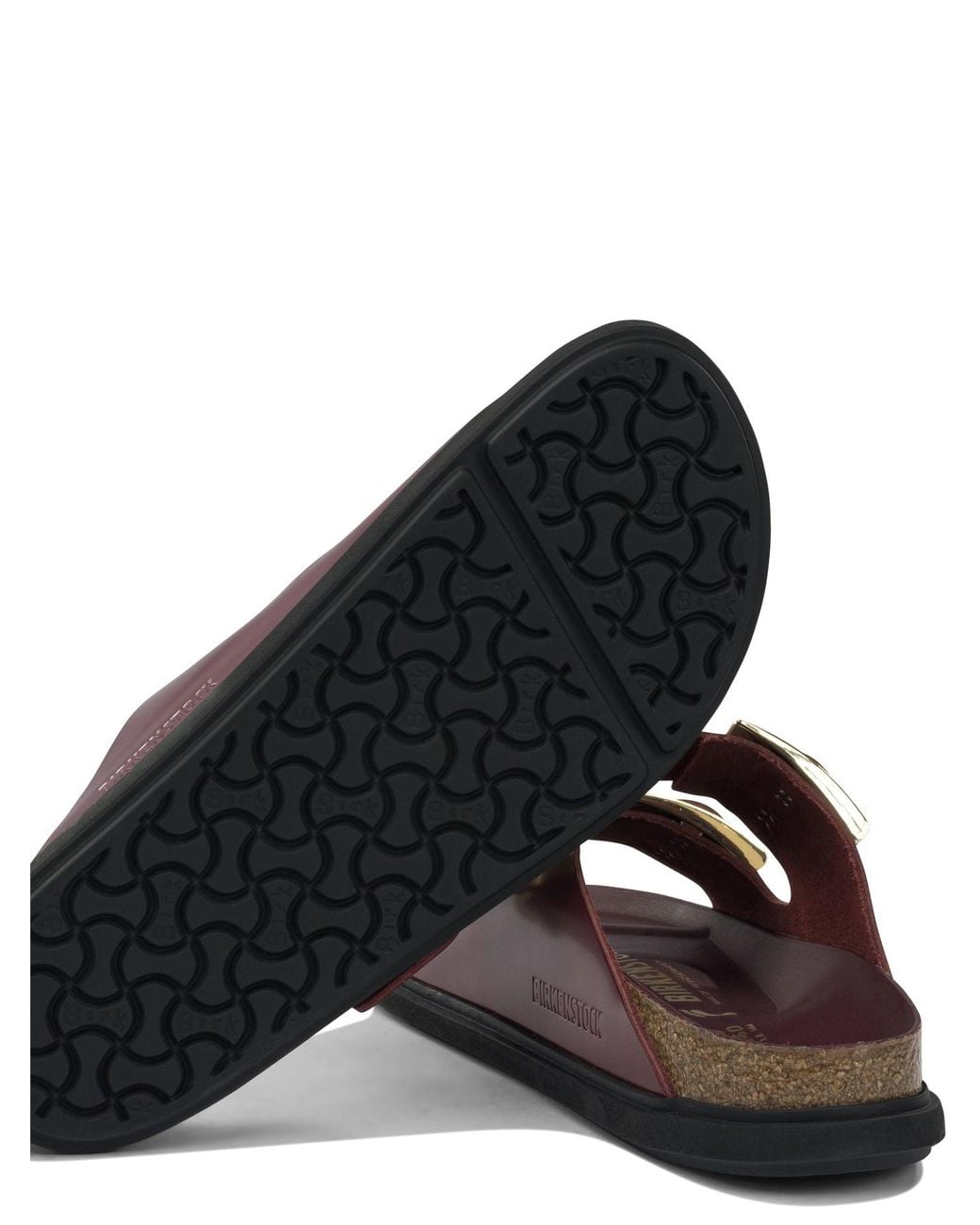 Birkenstock Brown "Arizona Droplet Buckle" Sandals