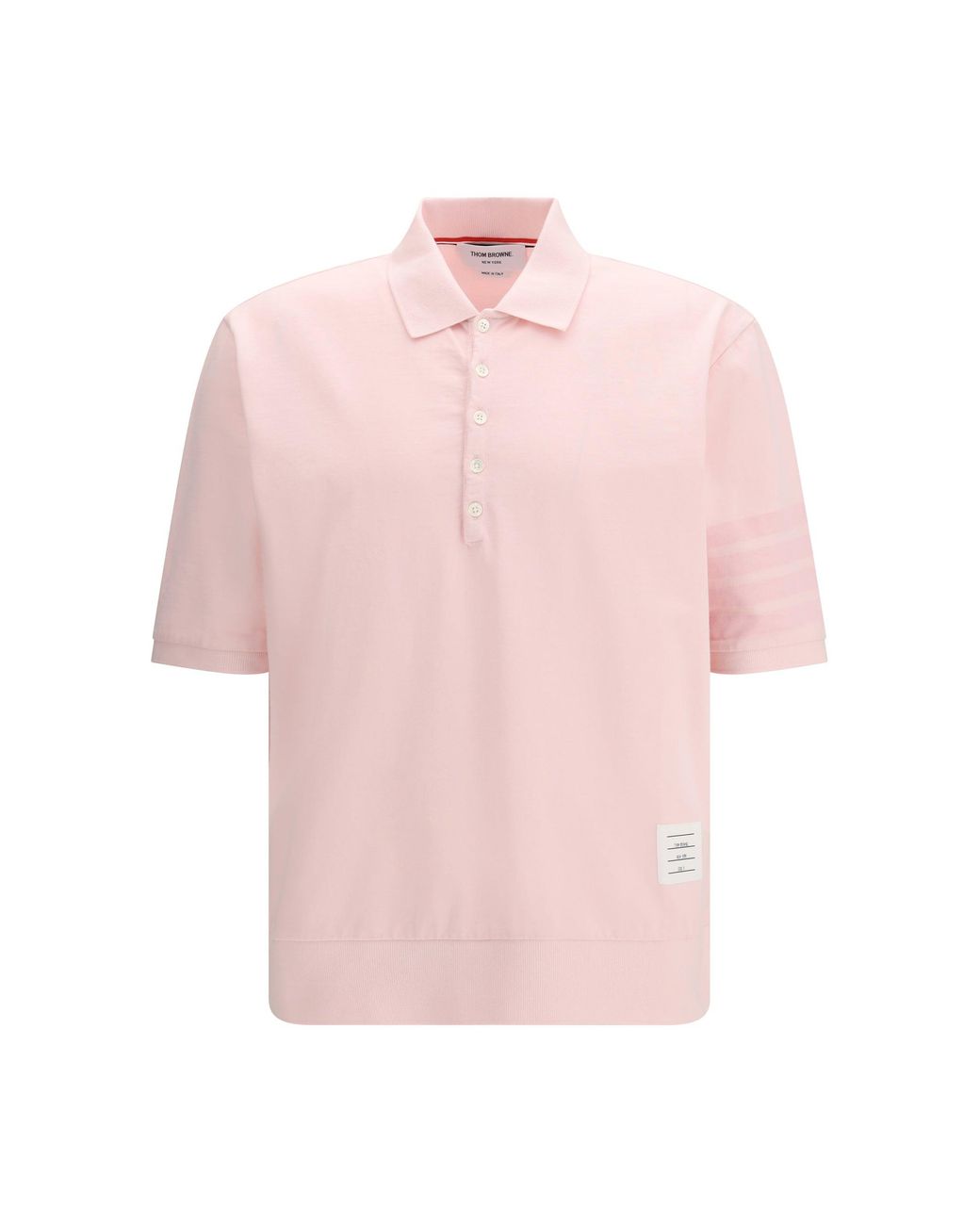 Thom Browne Pink Cotton Polo for men