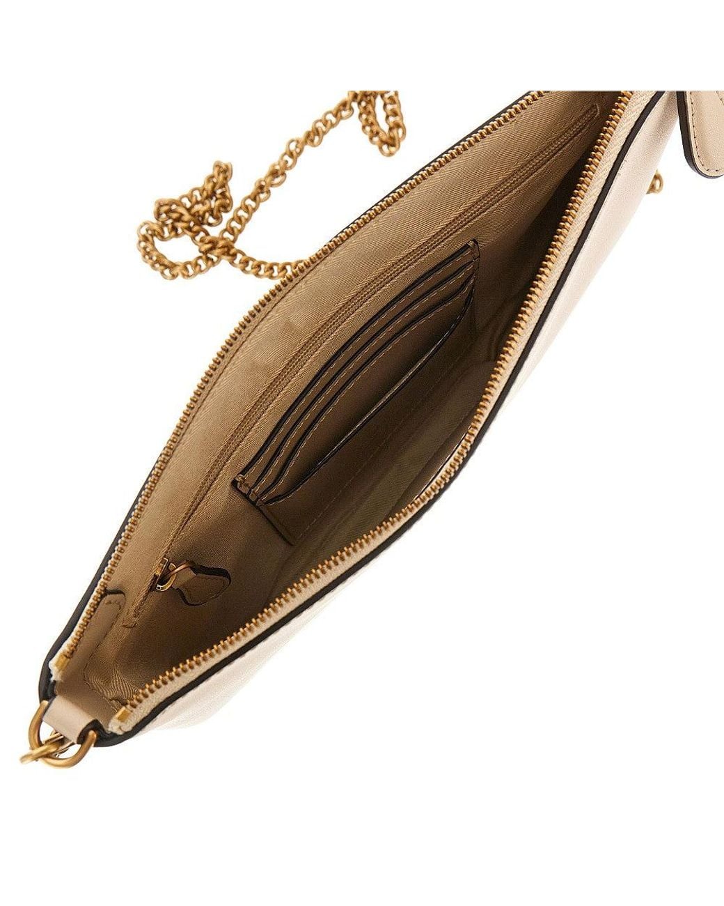 Pinko Natural Flat Classic Leather Pouch