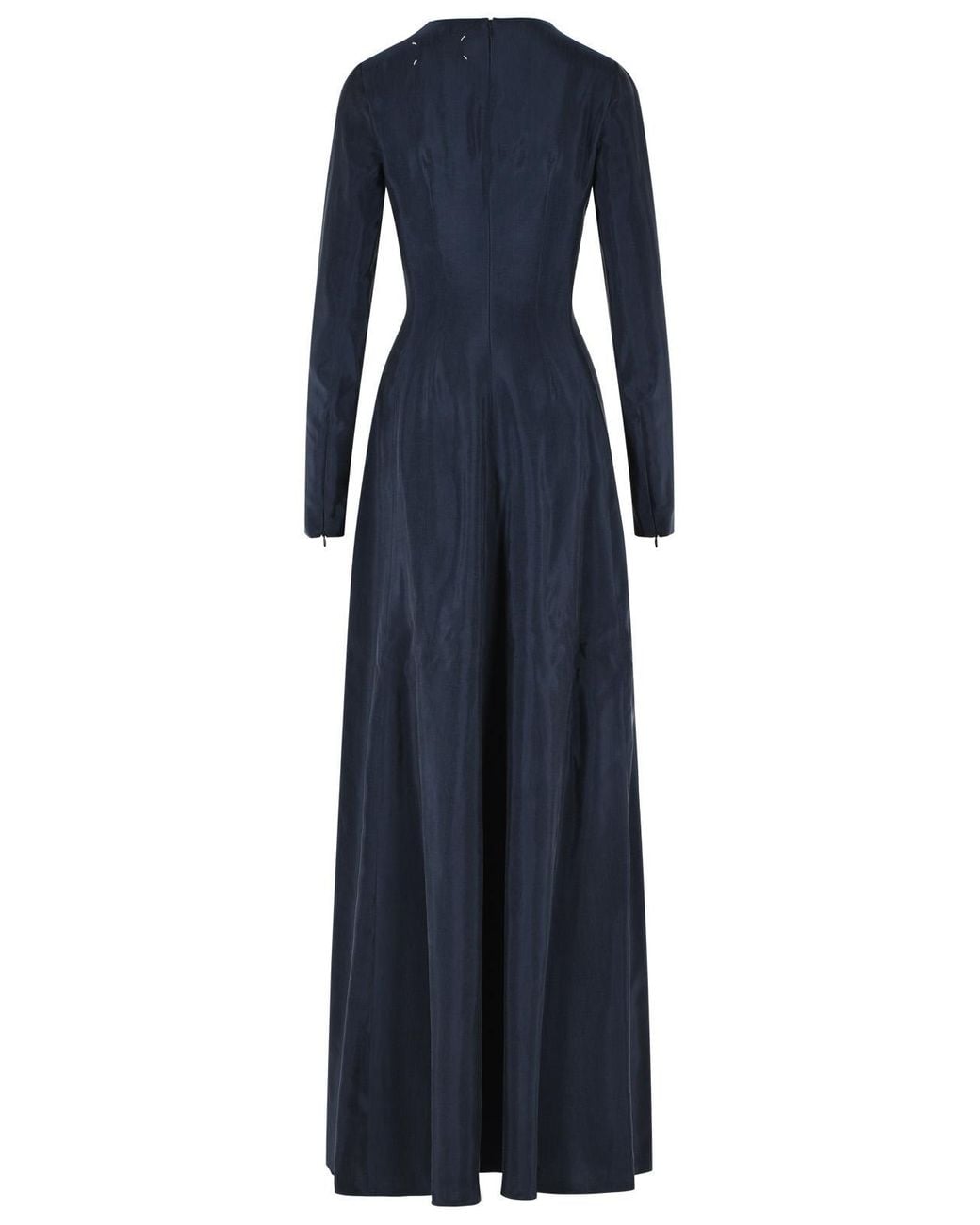 Maison Margiela Blue Cupro Maxi Dress