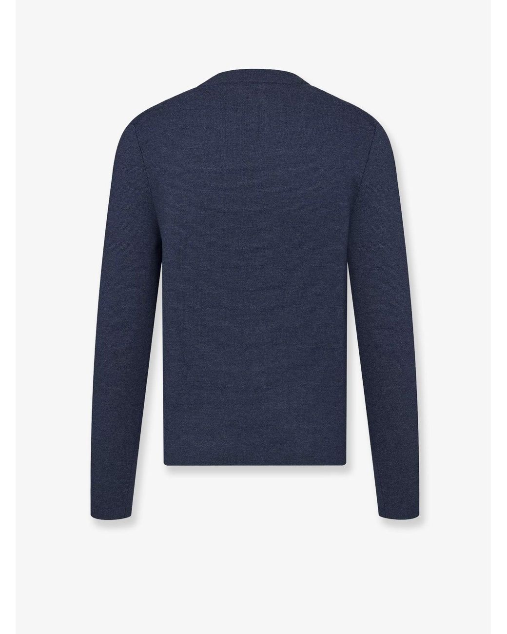 Dior Blue Virgin Wool Sweater for men