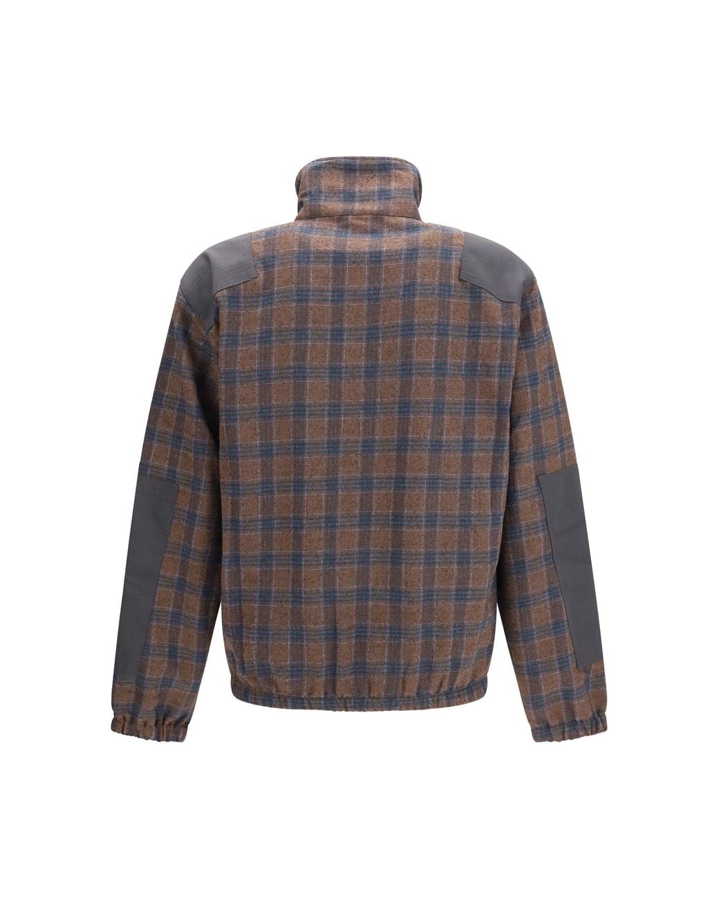 GR10K Gray Cotton-Blend Zip Jacket for men