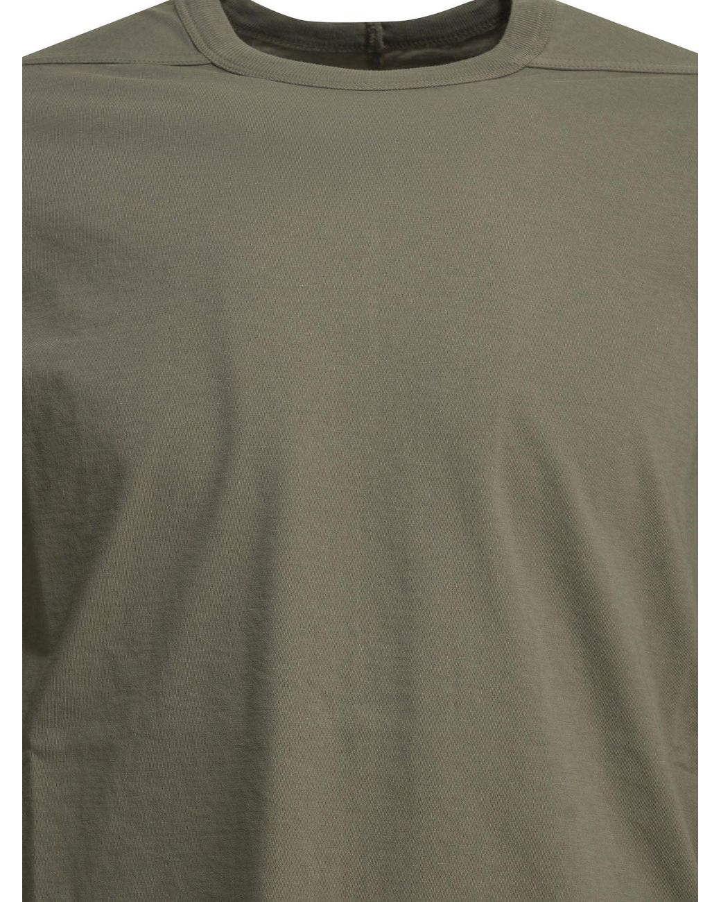 Rick Owens Green "Level" Crew-Neck T-Shirt for men
