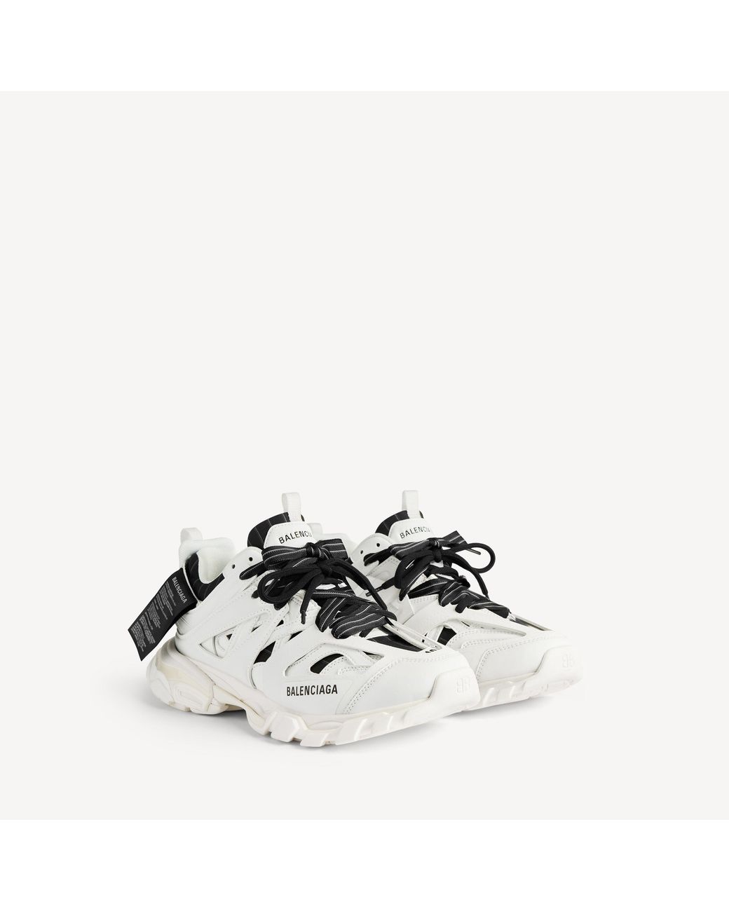 Balenciaga White Track Shirt Sneakers for men