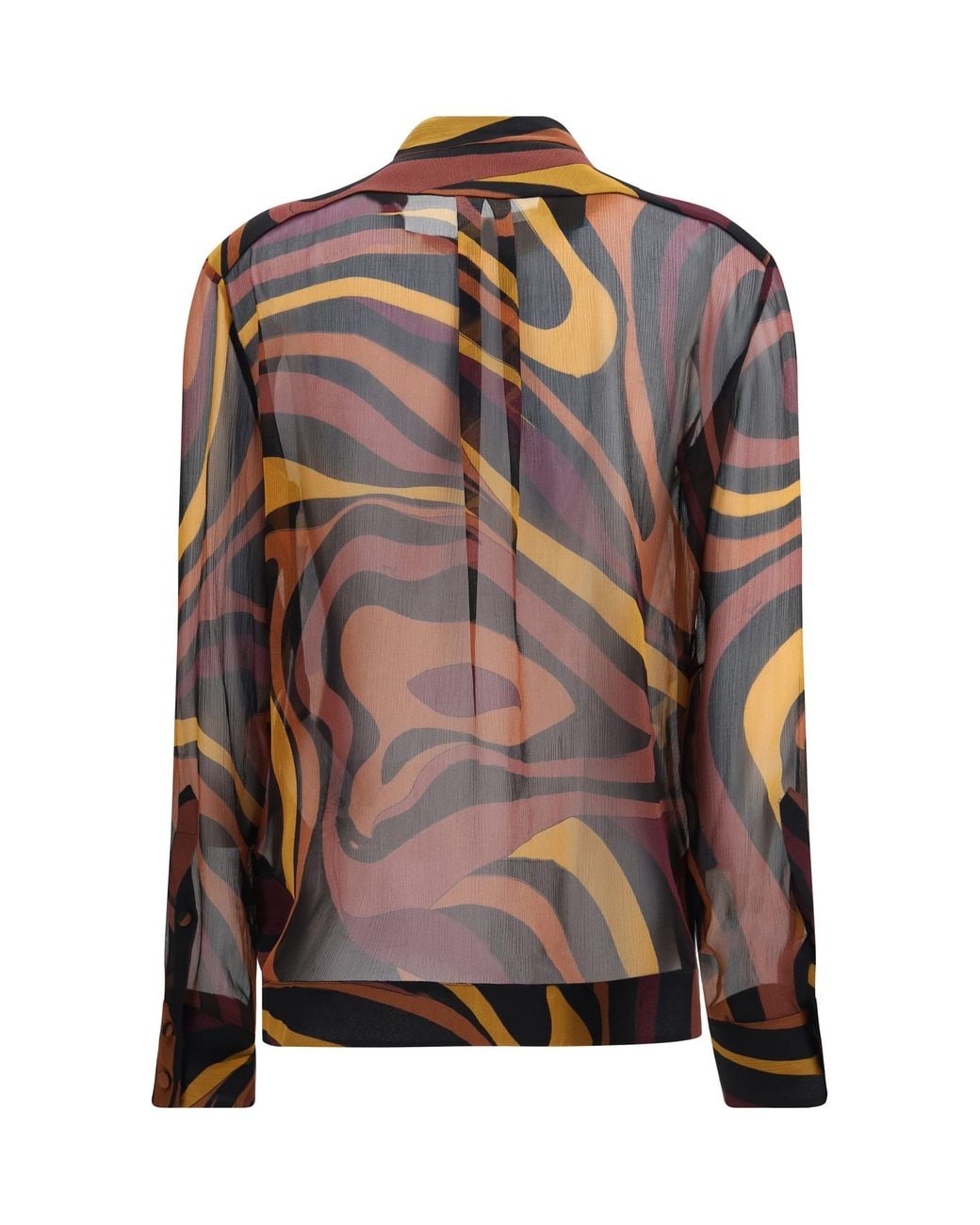 Emilio Pucci Brown Creponne Shirt