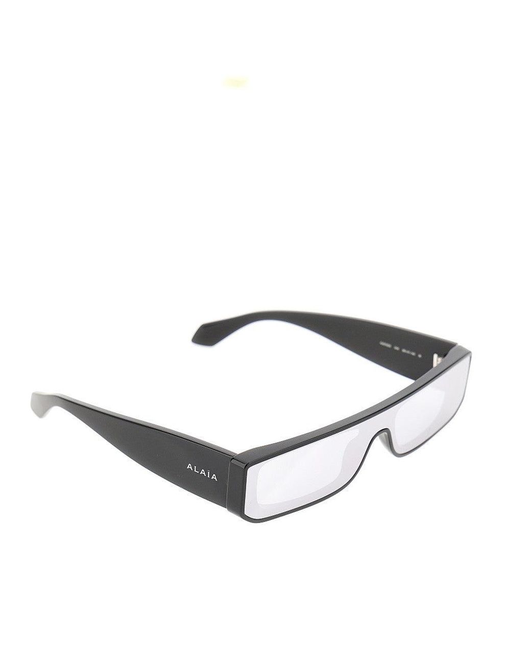 Alaïa Metallic Rectangular Shield Sunglasses