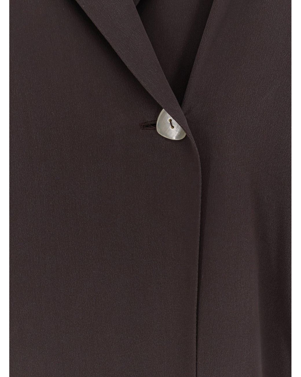 Alysi Purple Blazer Loose Silk
