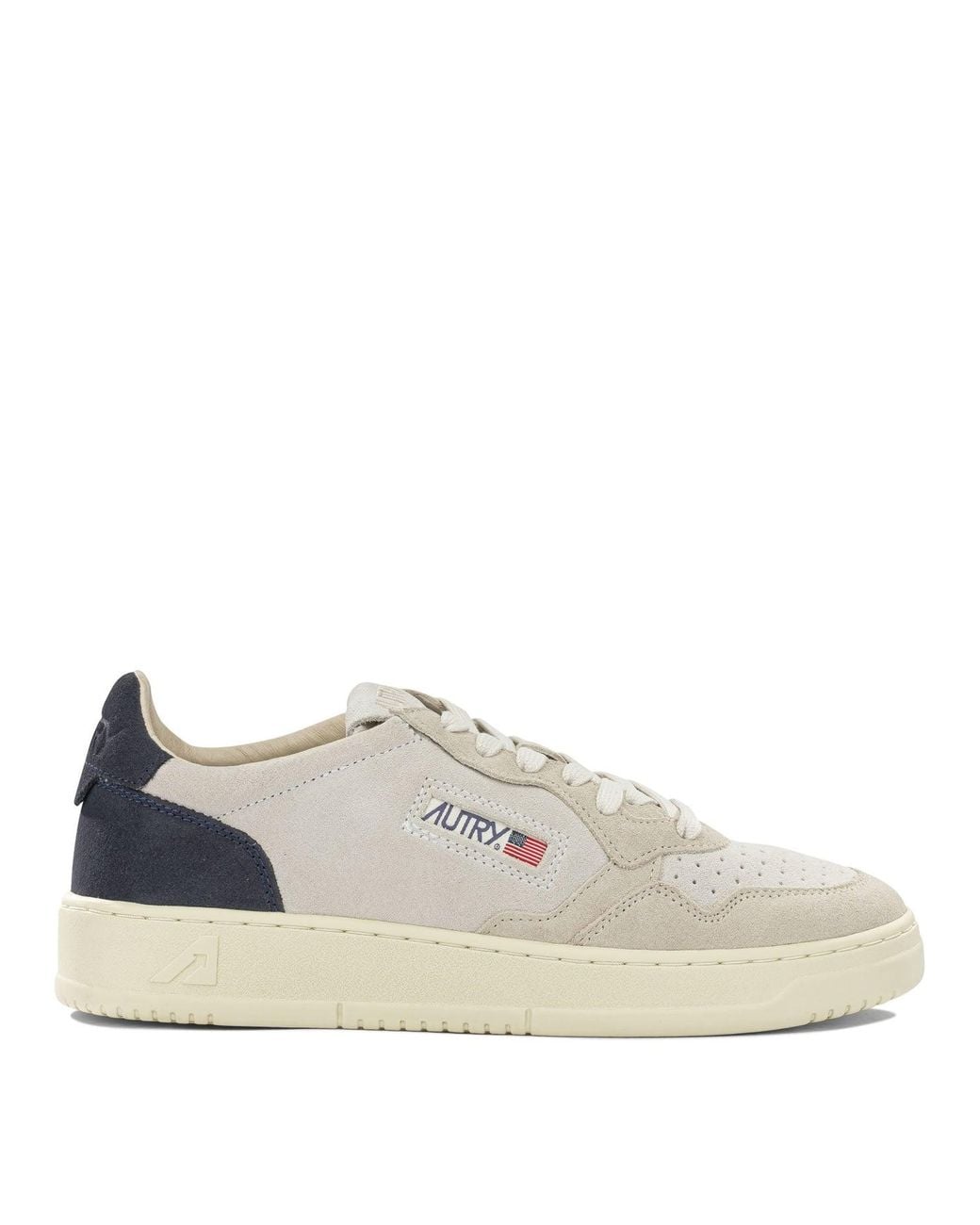 Autry White "Medalist Low" Low-Top Sneakers for men