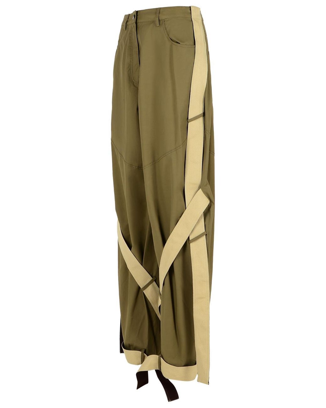The Attico Green Cotton Blend Pants