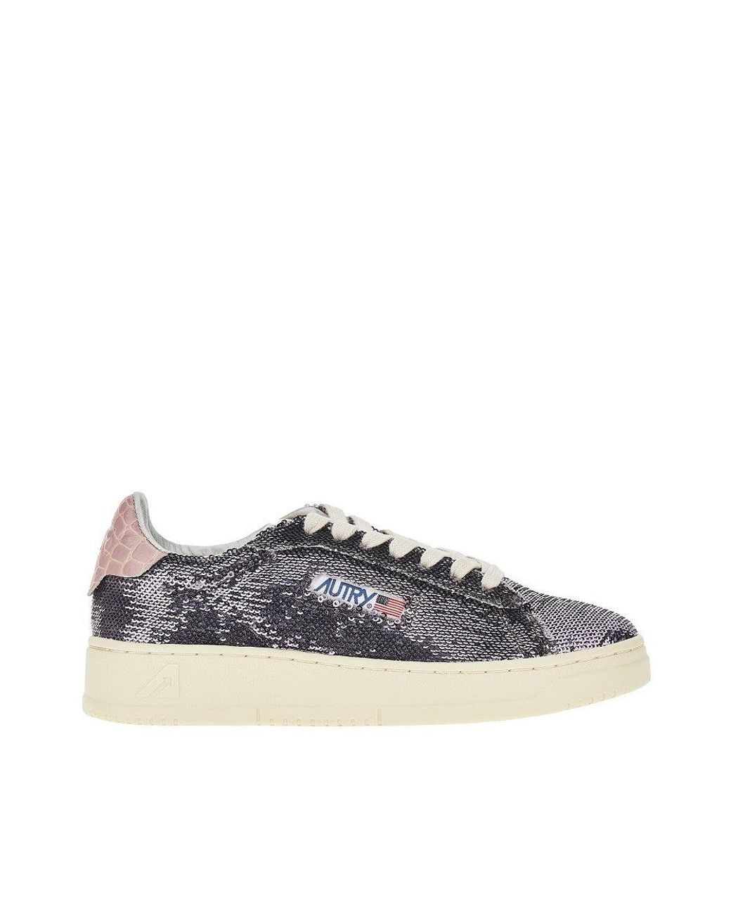 Autry Blue 'Sparkling' Dallas Low Sneakers