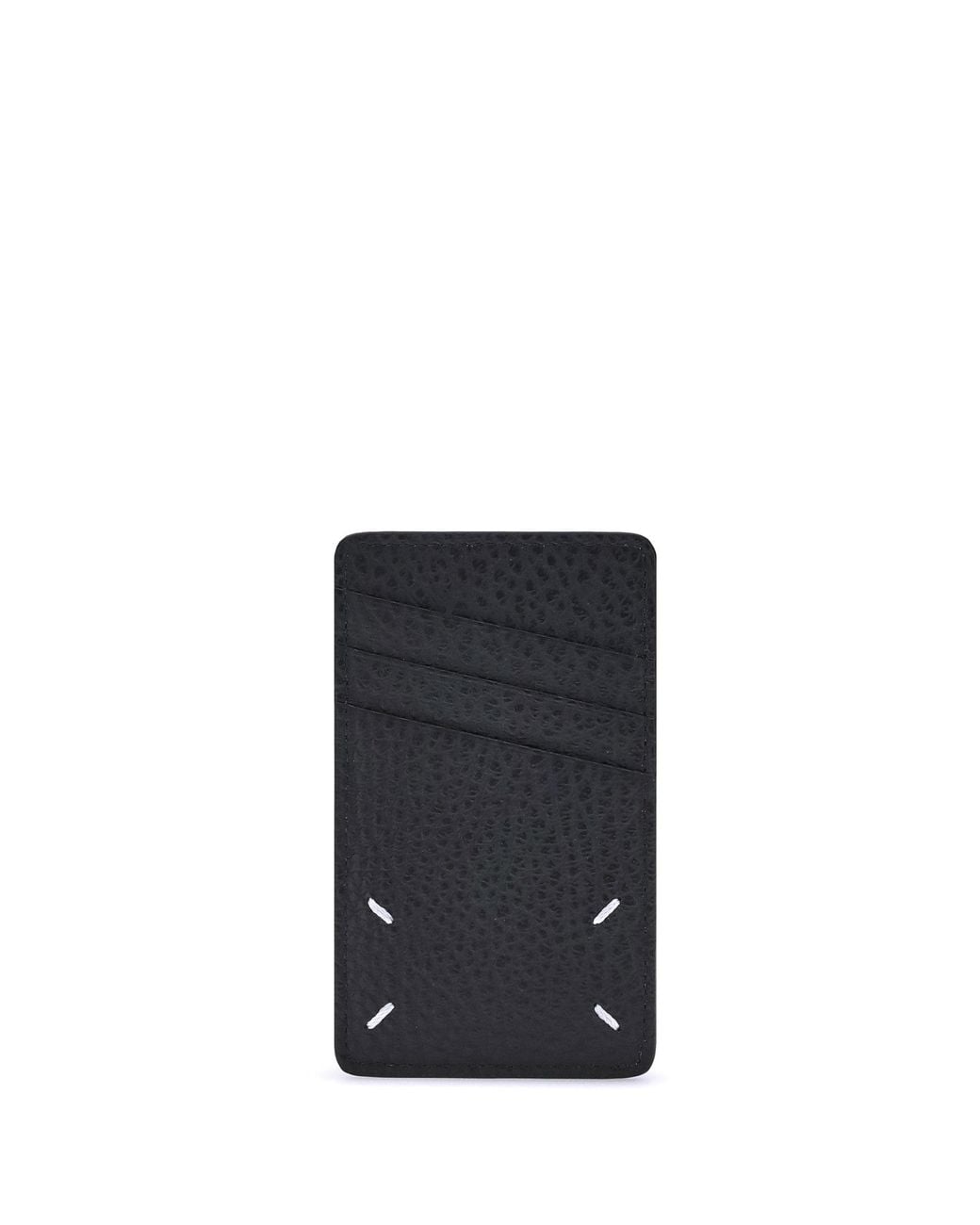 Margiela Black Vertical Card Holder for men