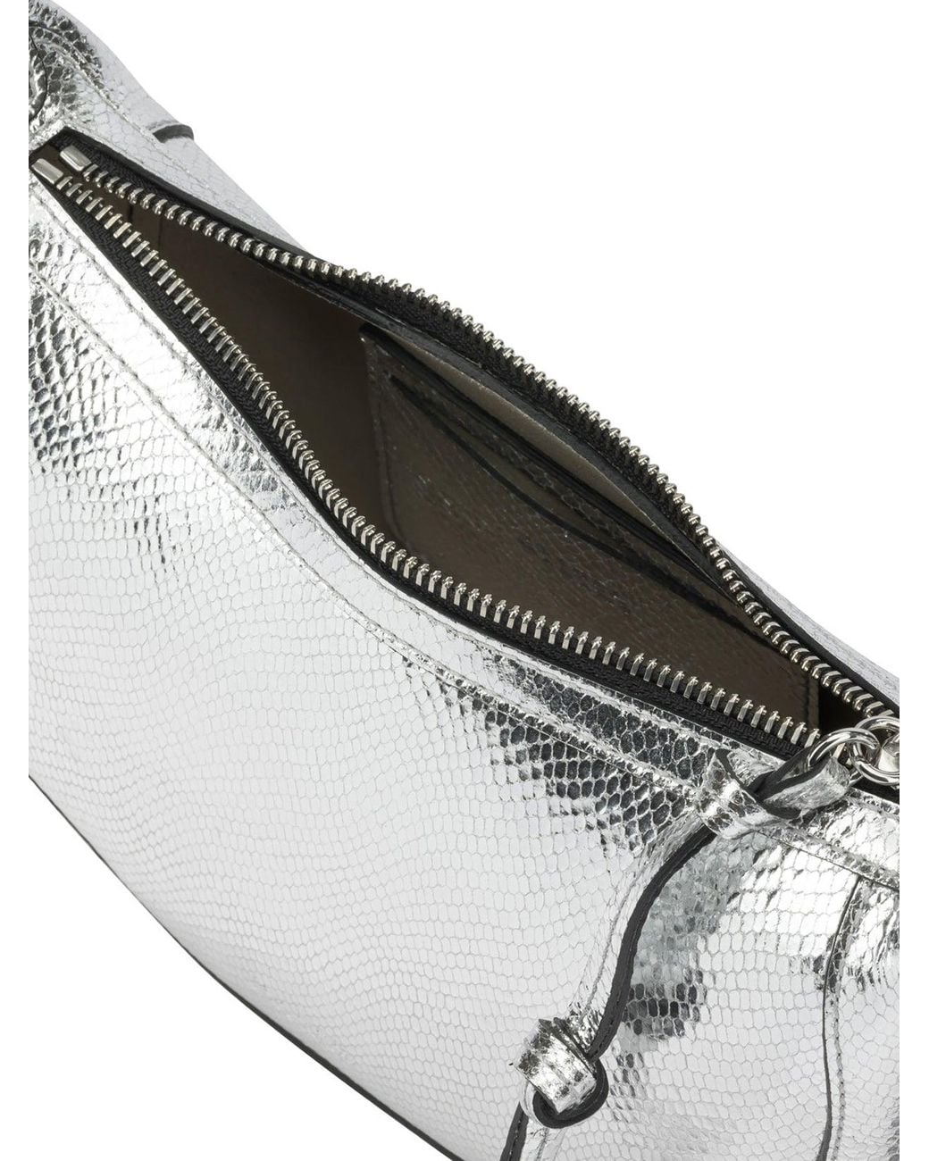 Isabel Marant Gray "Oskan Moon" Small Shoulder Bag