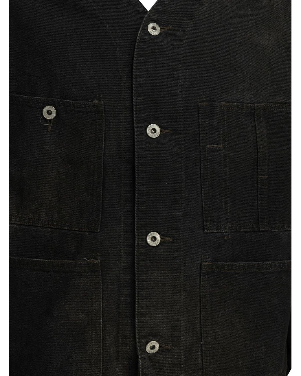 A.PRESSE Black "Engineer" Denim Jacket
