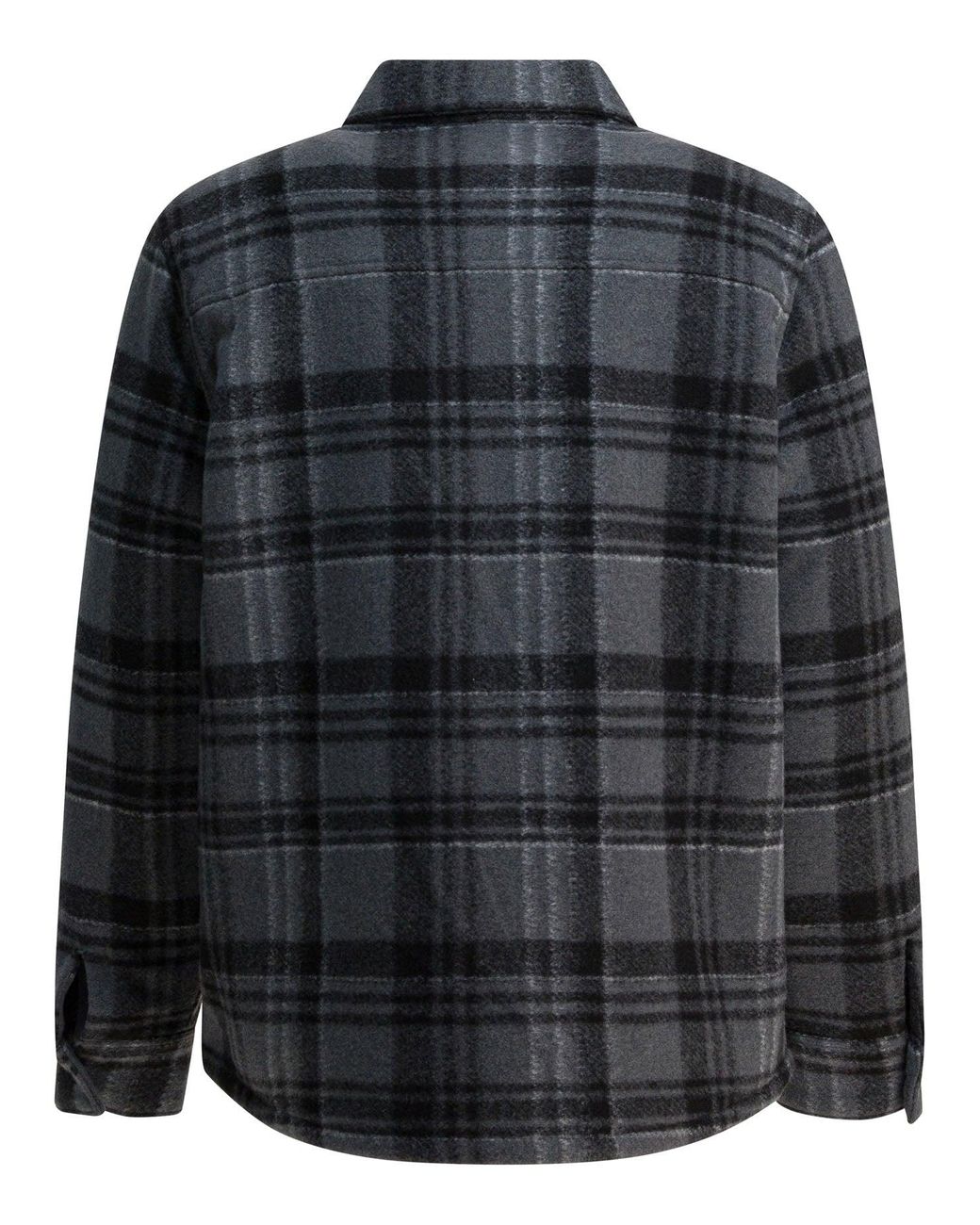 Vince Black Check Overshirt Jacket for men
