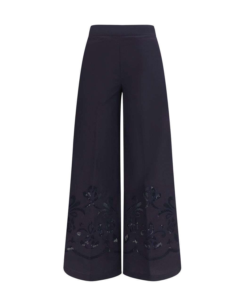 Forte_forte Blue Forte_Forte Embroidered Cotton Pants
