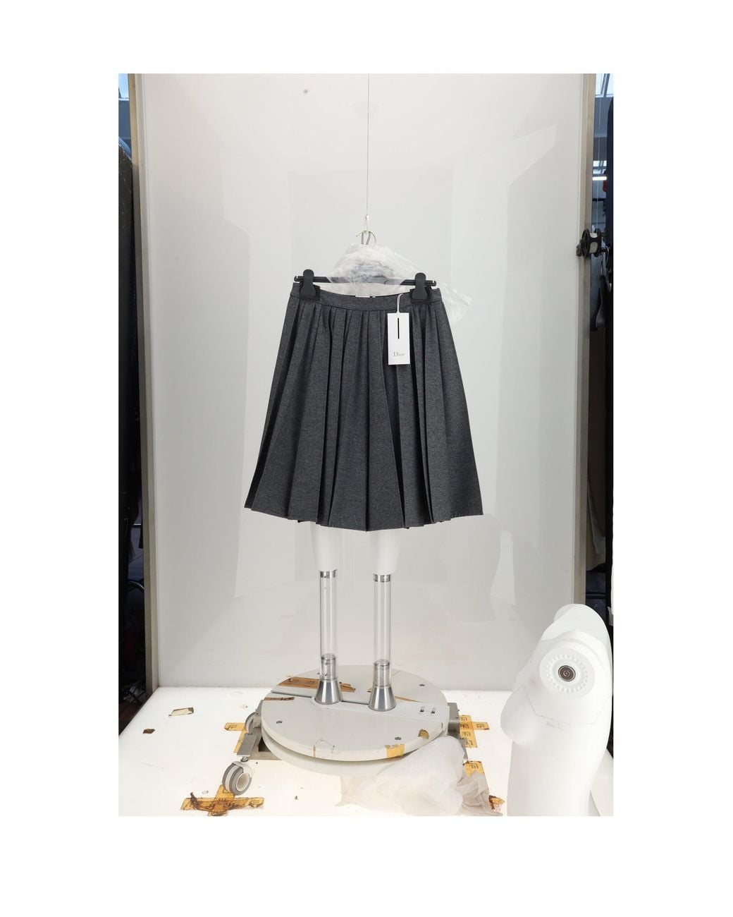 Dior White Skirt Wool