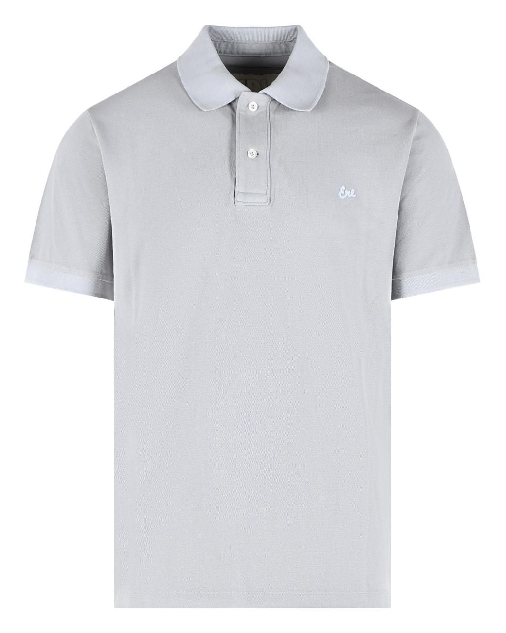ERL White Cotton Polo Shirt for men