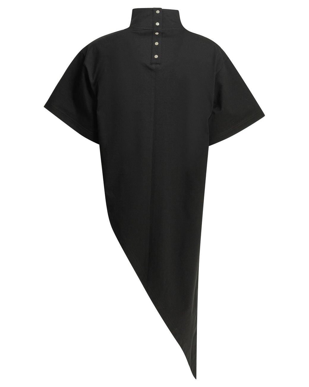 Alaïa Black "Triangle" Mock Neck T-Shirt