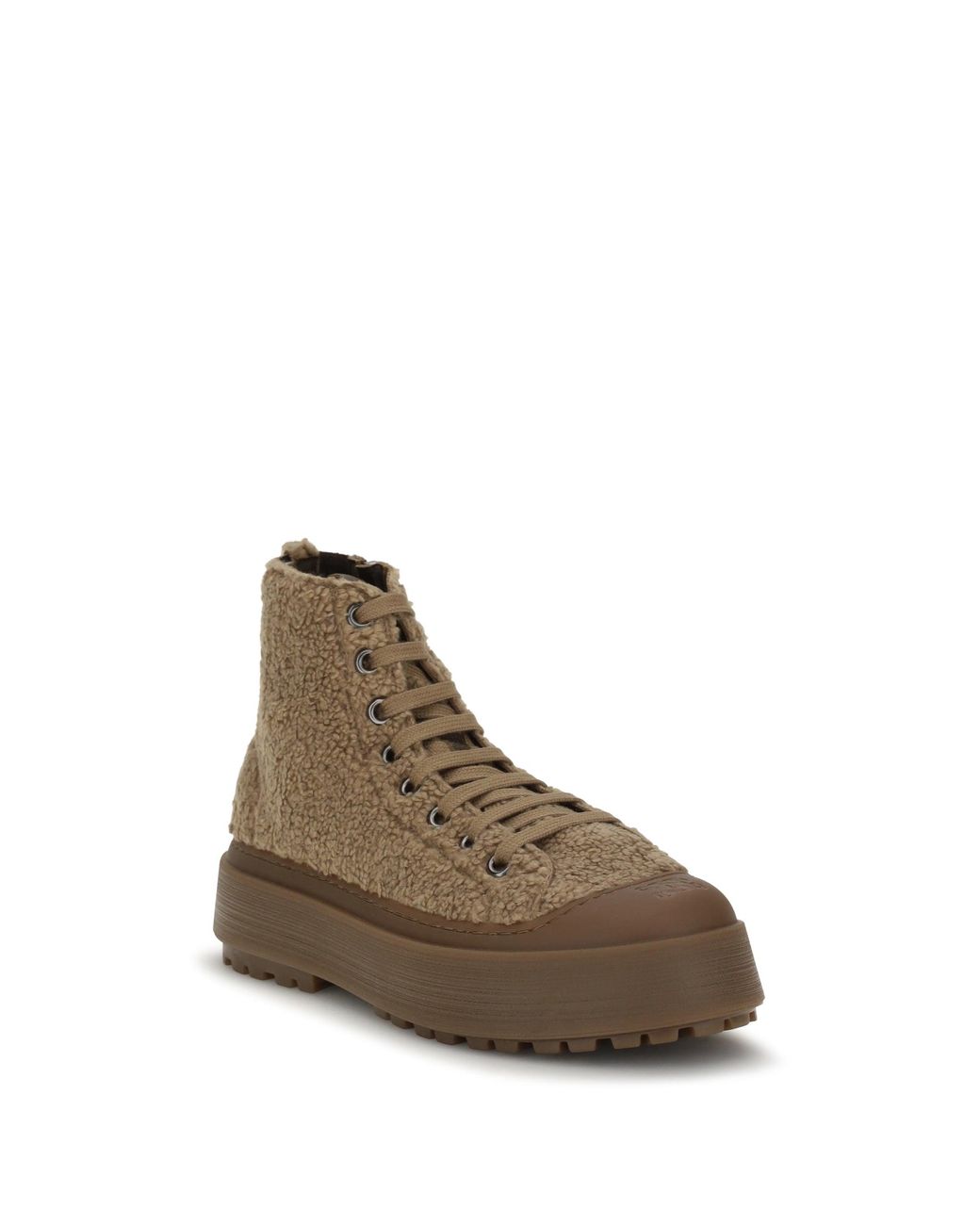 Casadei Brown Explorer Bouclé Sneakers Caramello