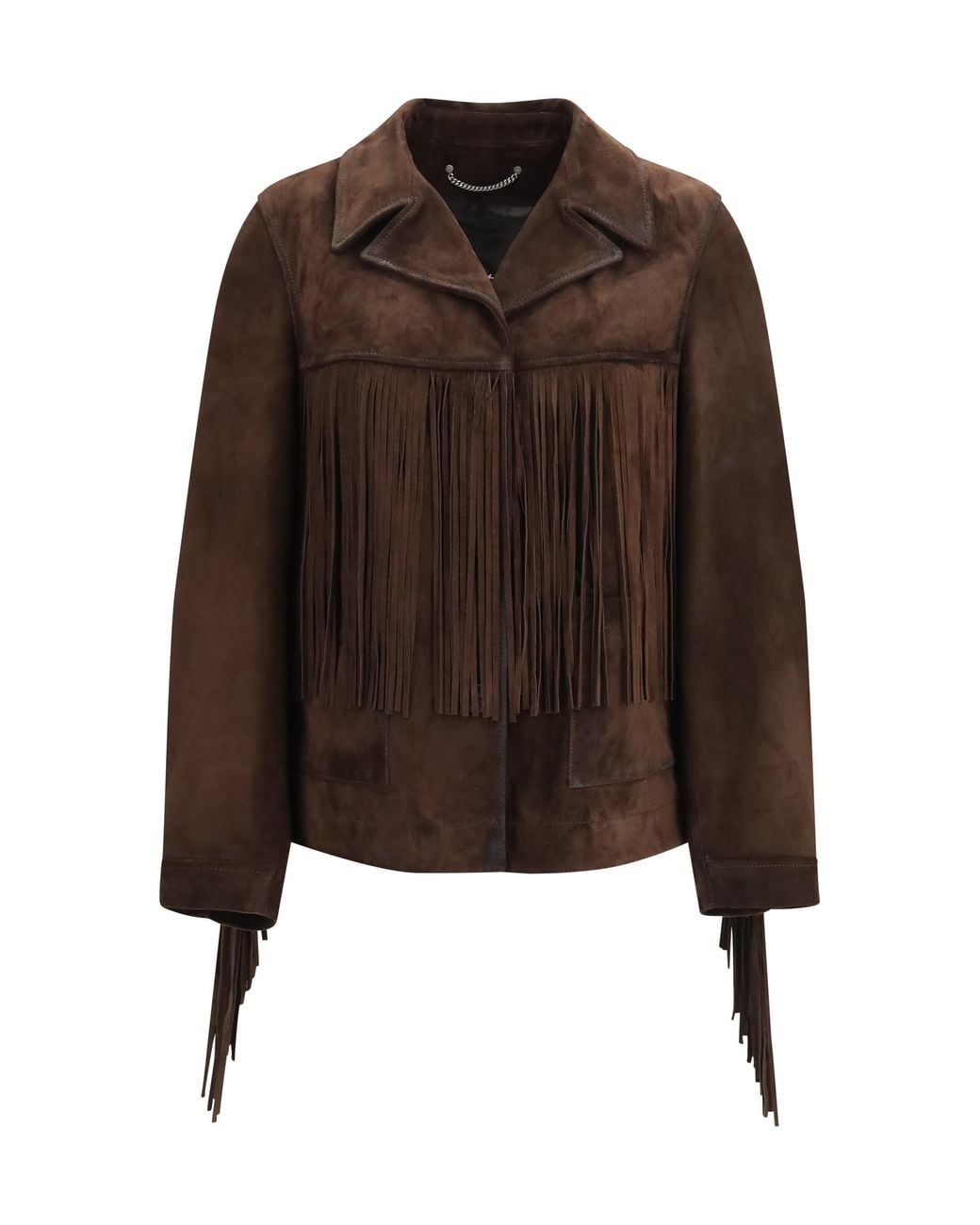 Golden Goose Deluxe Brand Brown Journey Leather Jacket Coffee Bean