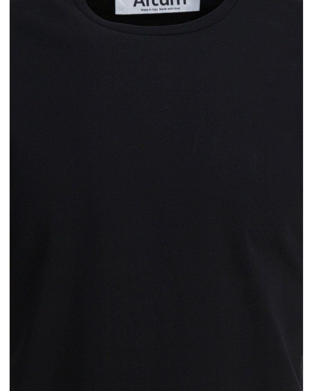 Altum Black Cotton T-Shirt for men