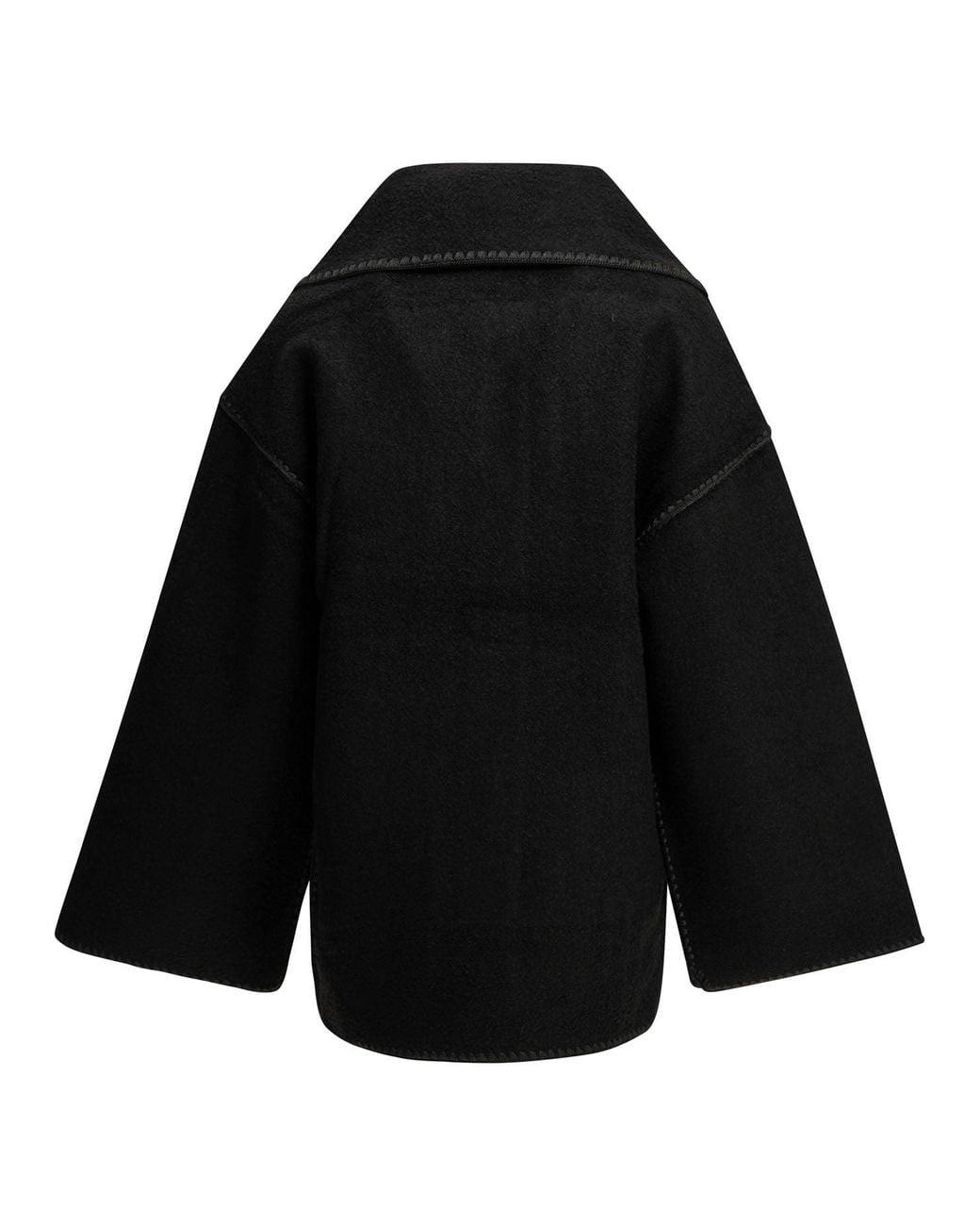 Totême  Black Short Wool Coat
