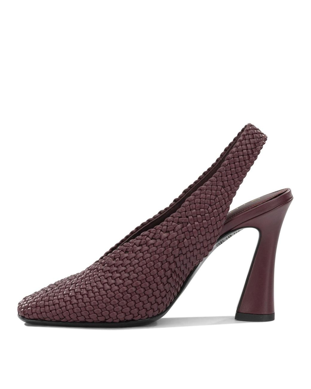 Etro Purple 90Mm Woven Slingbacks