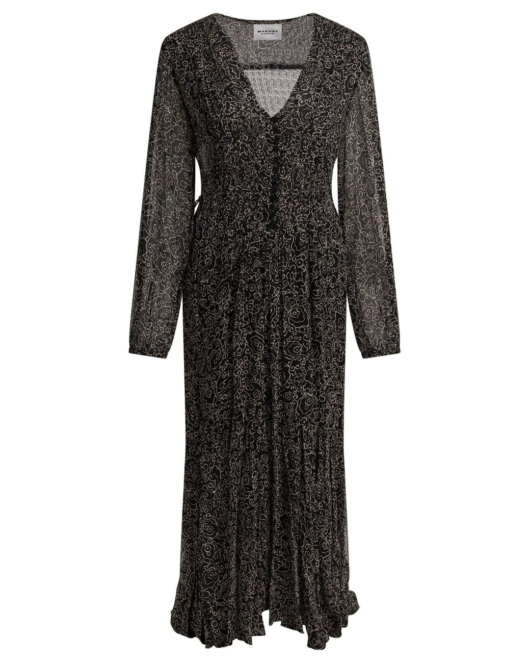 Isabel Marant Black "Briane" Midi Dress