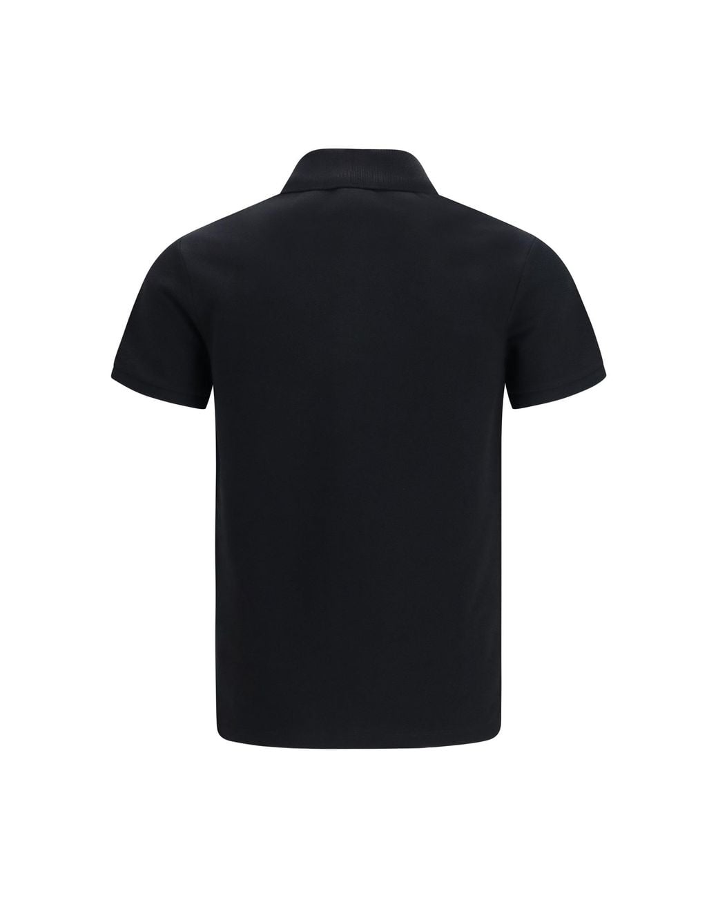 Balmain Black Polo Shirt Pb Embroidered for men
