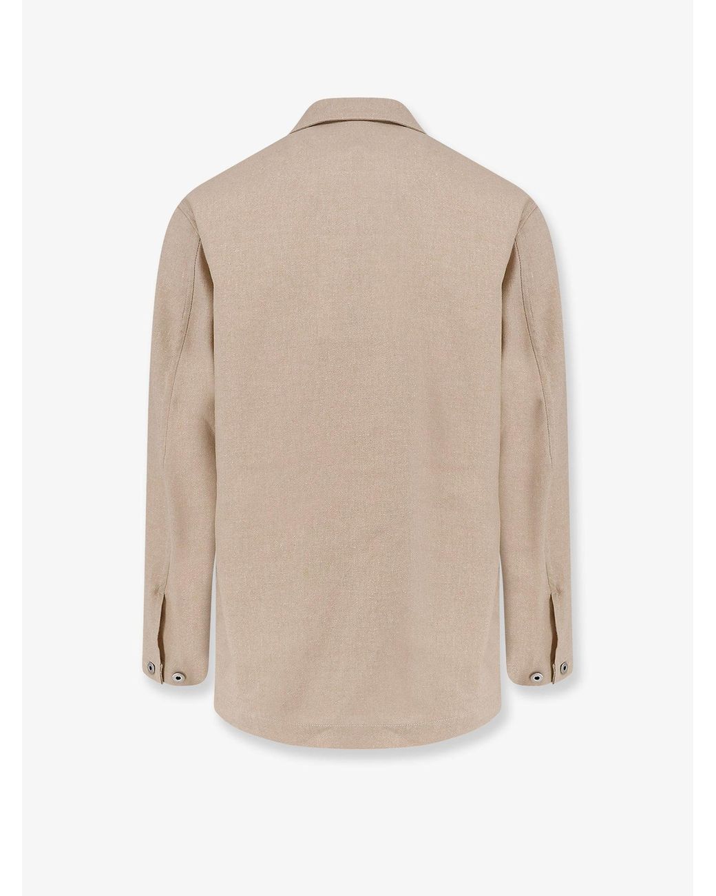 Hevò Natural Castelluccio Cotton Linen Jacket for men