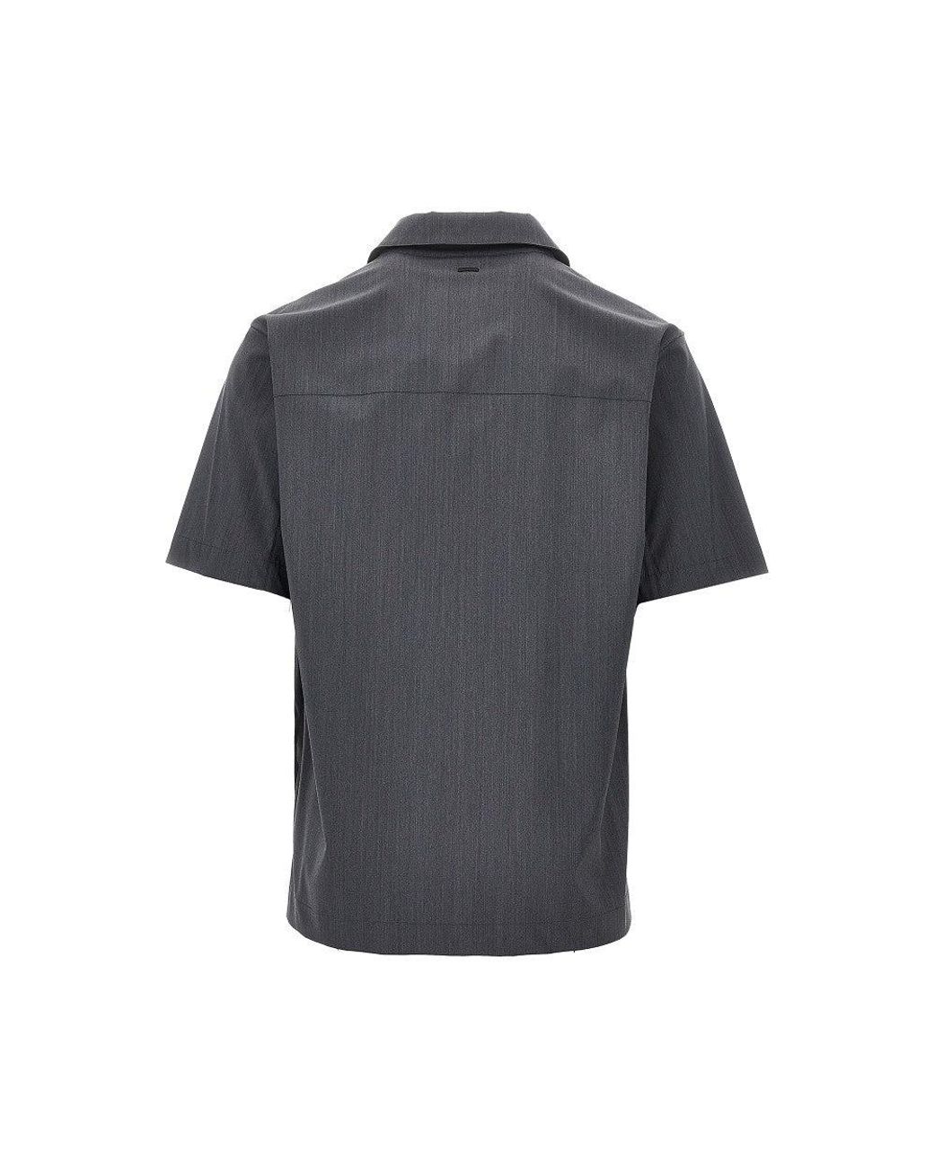 Herno Gray Wool Touch Shirt for men