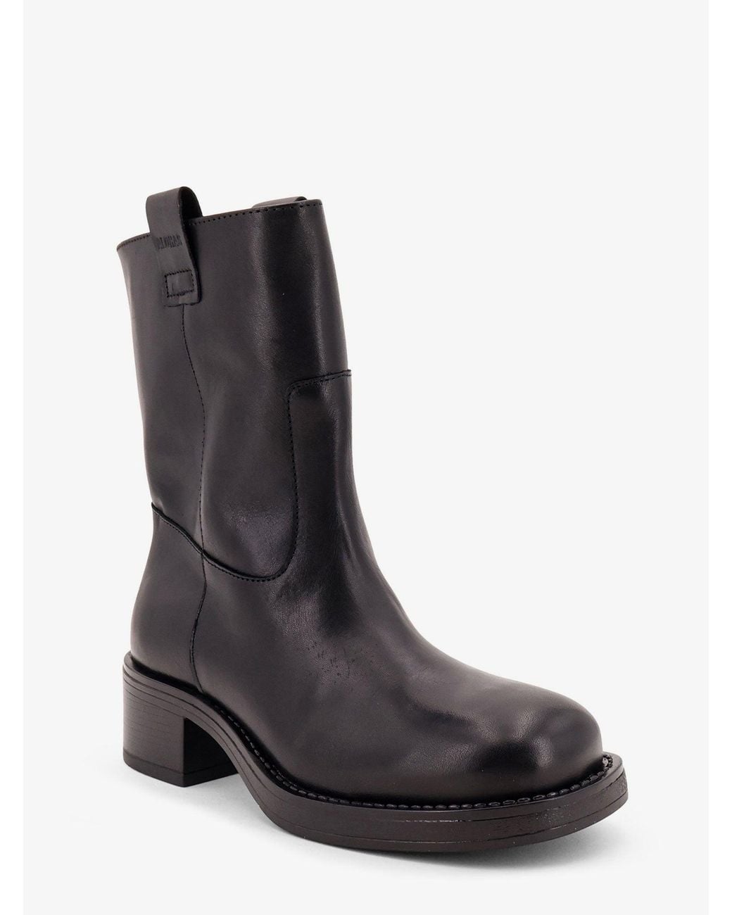 Alohas Black Rajan Leather Ankle Boots