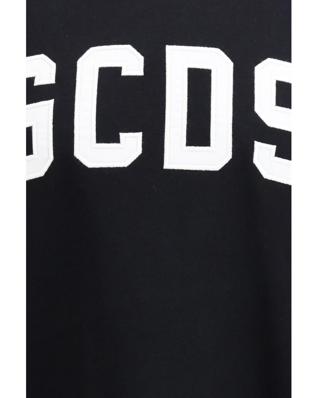 Gcds Black Crewneck Sweatshirt With Band Logo for men